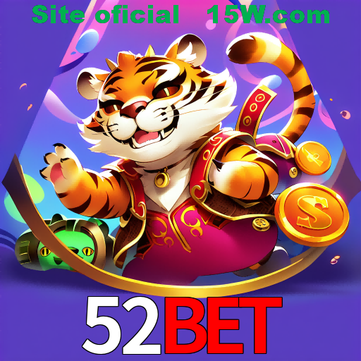 Imagem promocional da 52Bet mostrando a plataforma e suas vantagens
